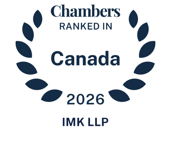Chambers ranked in Canada 2026 IMK LLP